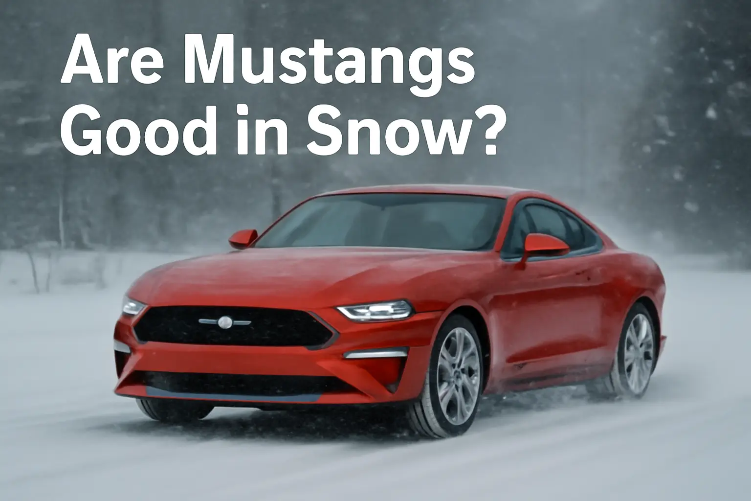 Are Mustangs good in snow
